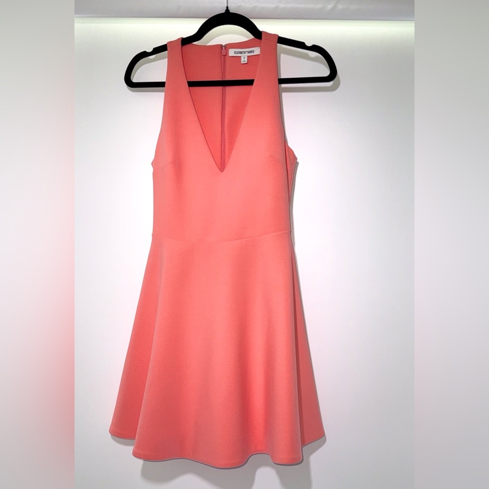 Elizabeth and James Lalita Fit & Flare tigerlilly pink - coral mini dress